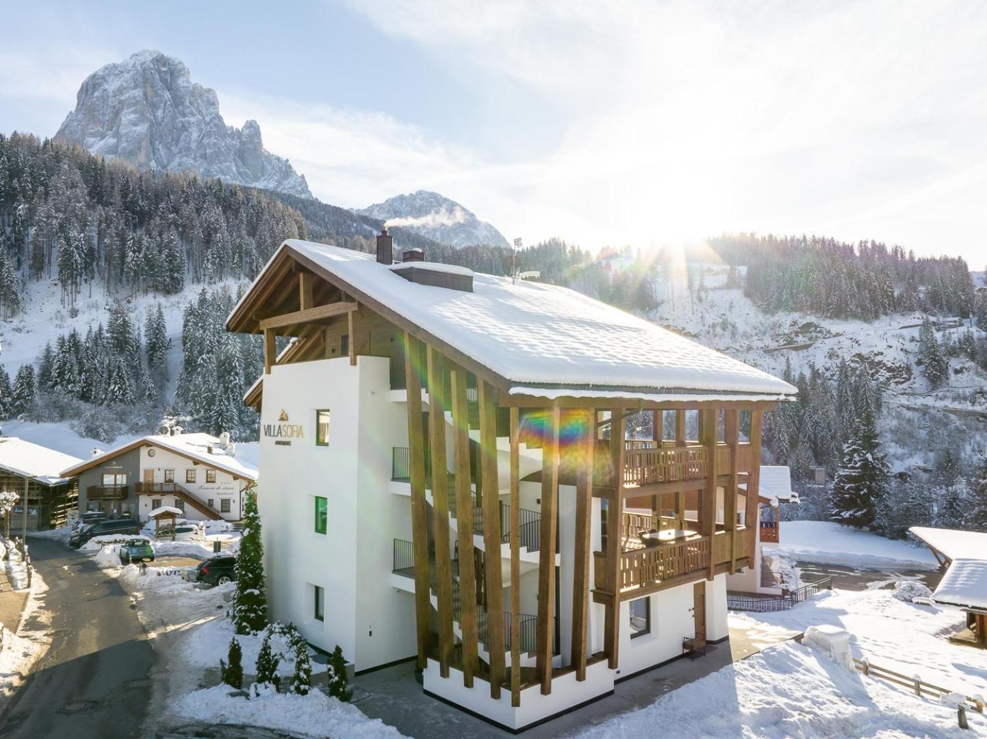 Apartments Villa Sofia Santa Cristina Val Gardena ภายนอก รูปภาพ